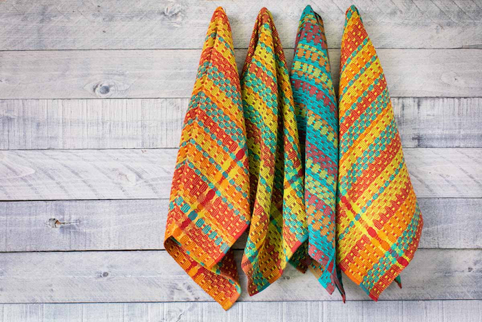 Beautiful handwoven cotton kitchen towels - Whimsy & Tea